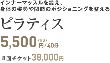 インナーマッスルを鍛え、身体の姿勢や関節のポジショニングを整える